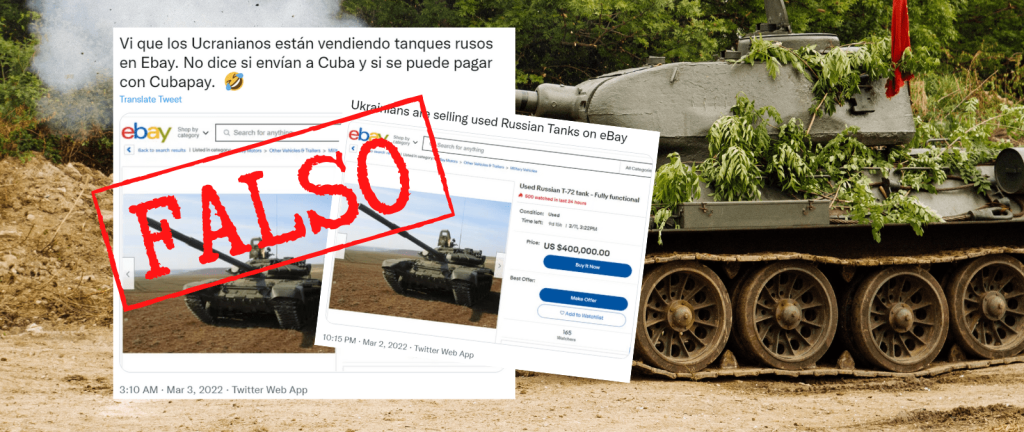 Venta Tanques en Ebay
