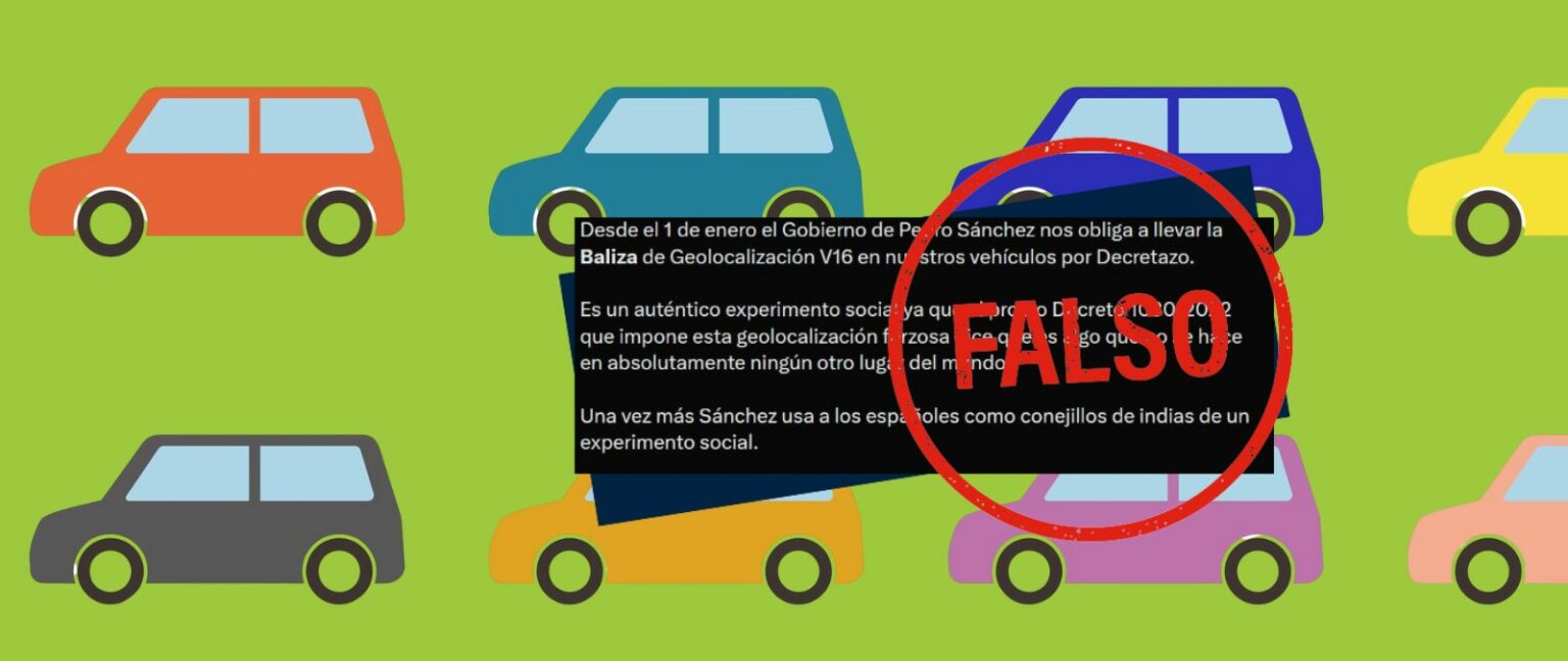 La baliza V16 no geolocaliza a los conductores en todo momento