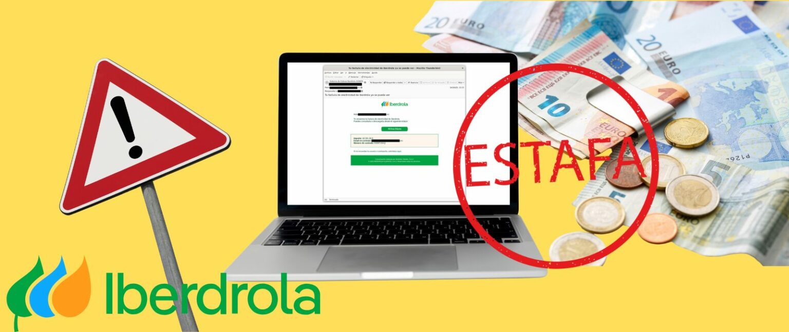 Timo de la falsa factura: suplantan a Iberdrola para robar datos bancarios