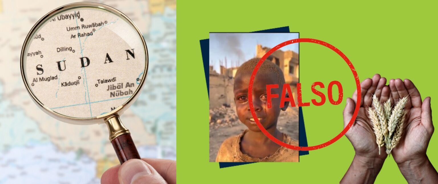 El vídeo que muestra a un niño lloroso pidiendo ayuda en Sudán no es real