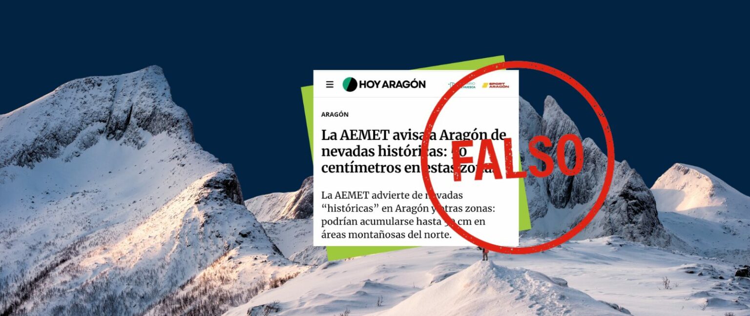 La AEMET no ha avisado de un temporal histórico en Aragón