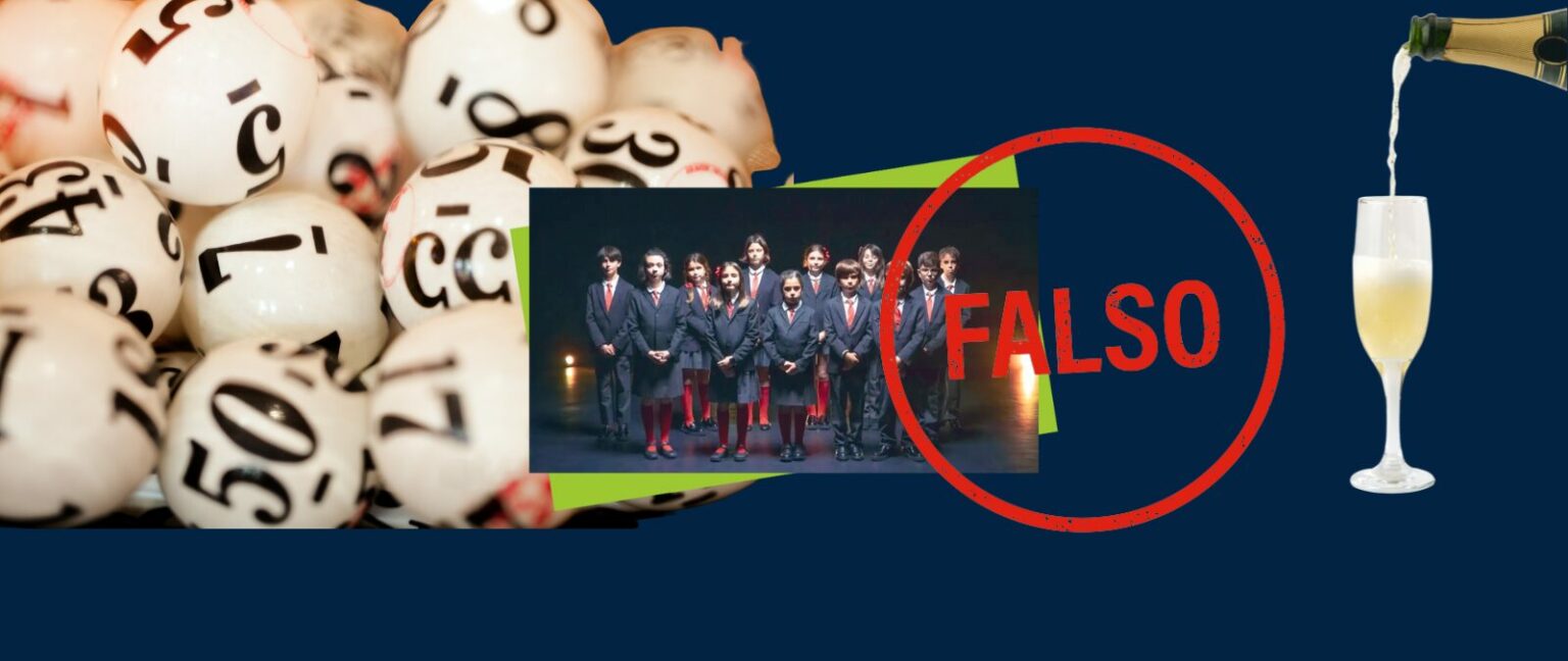 Esta foto no muestra a los niños que cantaron la Lotería de Navidad en 1990