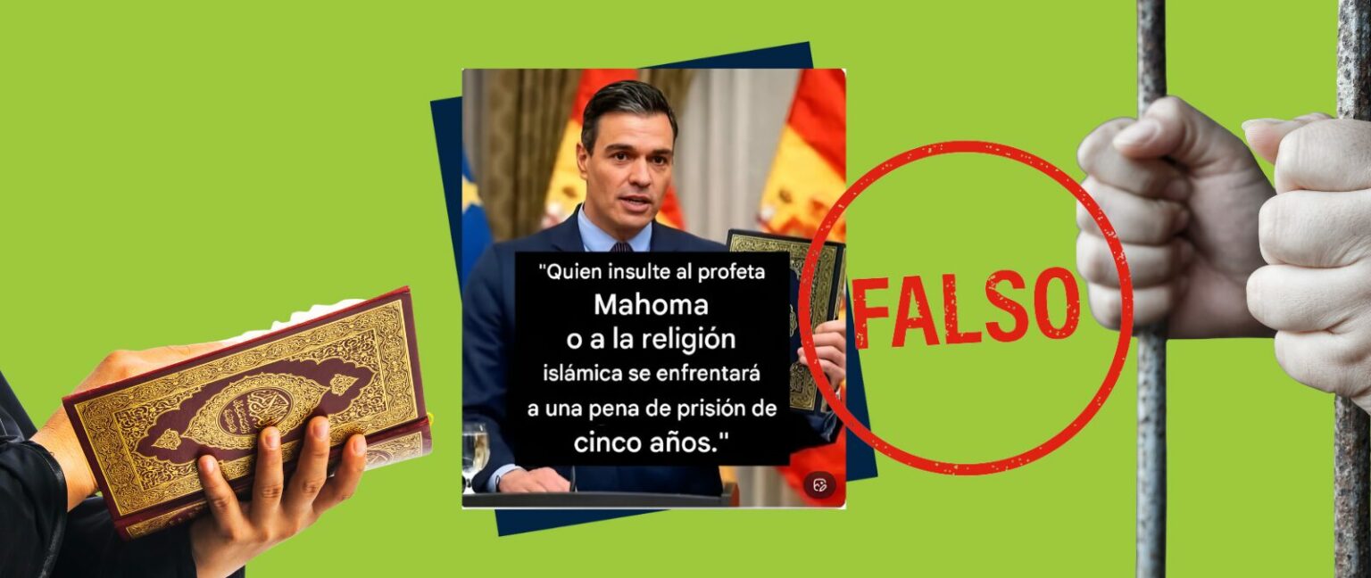 Sánchez no ha dicho que cualquiera que insulte el islam irá a prisión