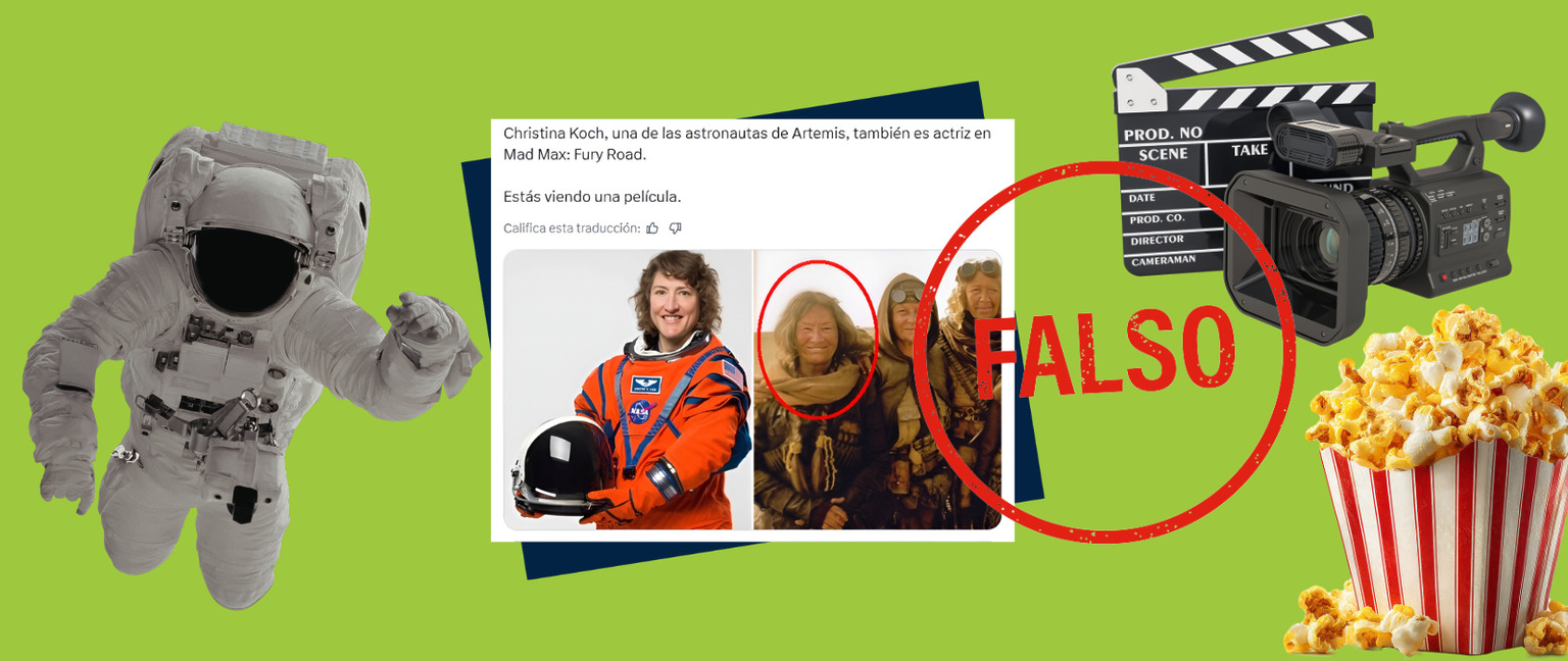 La astronauta Christina Koch y la actriz de Max Mad Fury Road no son la misma persona