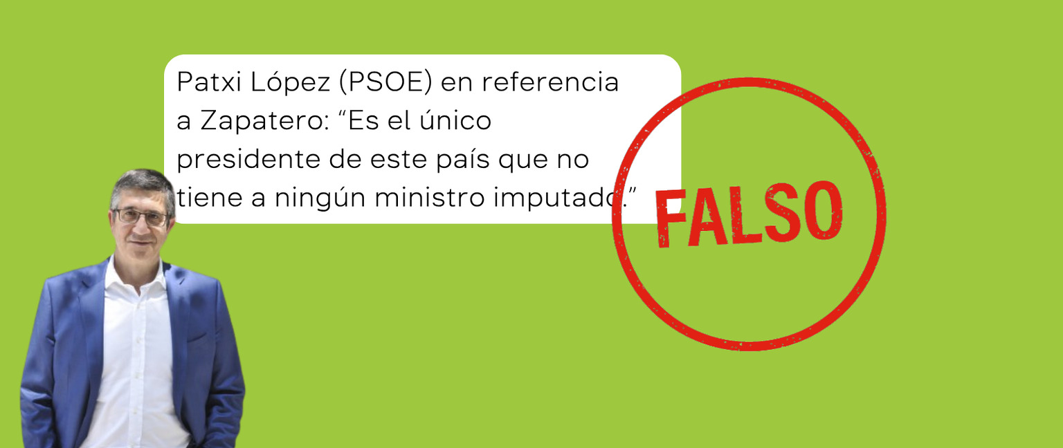 Zapatero no es el único presidente sin ningún ministro imputado