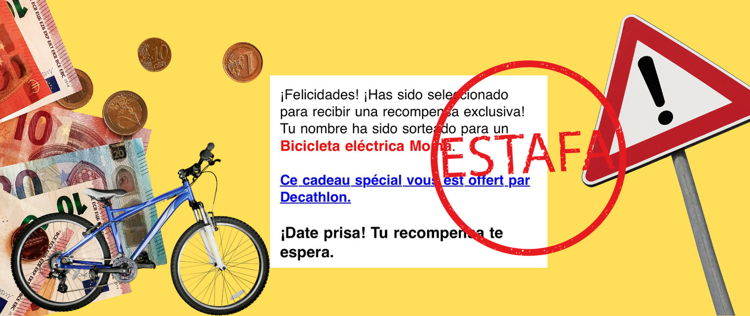 Decathlon no regala una bicicleta eléctrica Moma