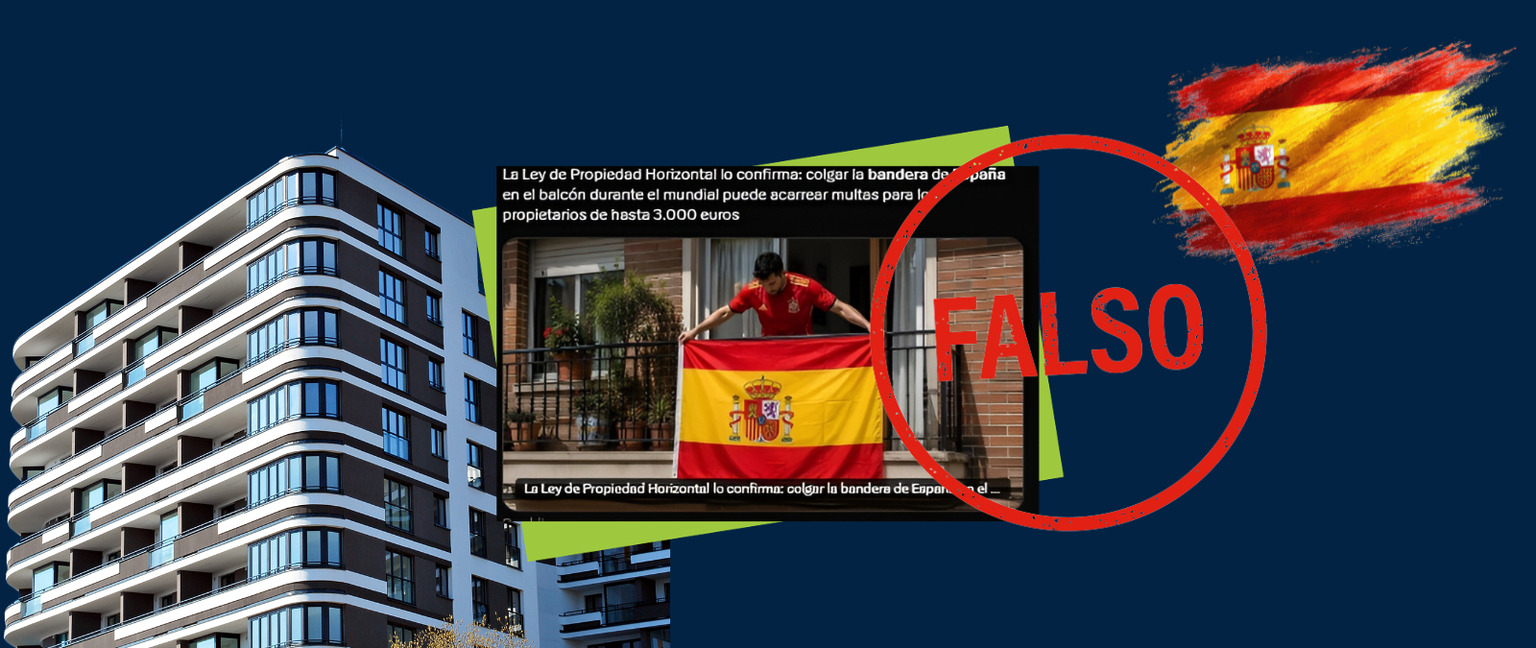 La Ley de Propiedad Horizontal no contempla multas por colgar la bandera española en el balcón de tu casa