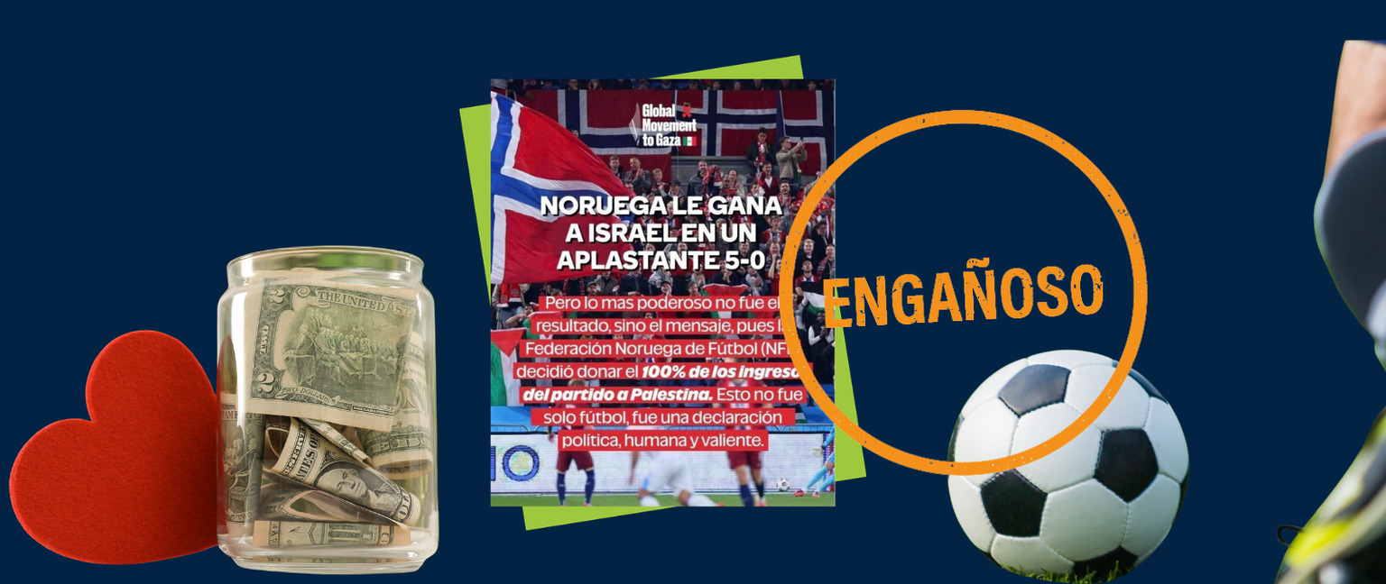 Mundial 2026: Noruega no ha donado los fondos del partido contra Israel a Palestina