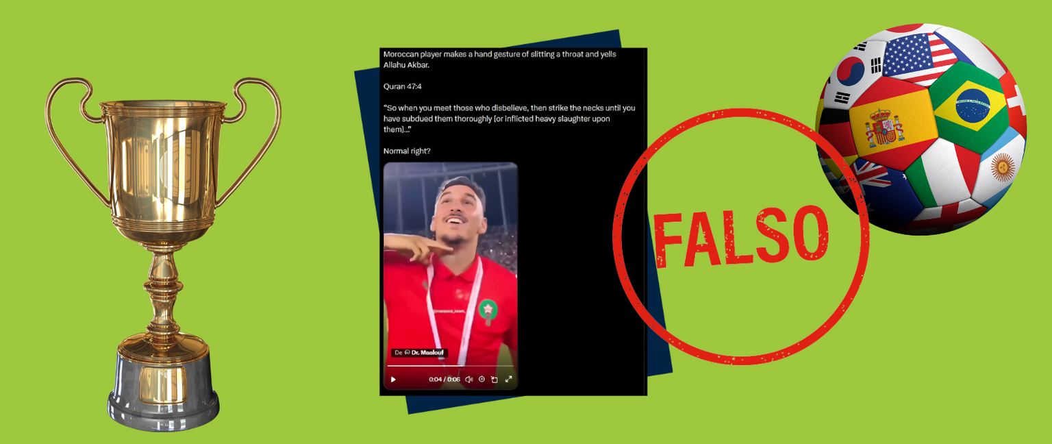 Mundial 2026: El vídeo del jugador marroquí haciendo el gesto de decapitar no es actual