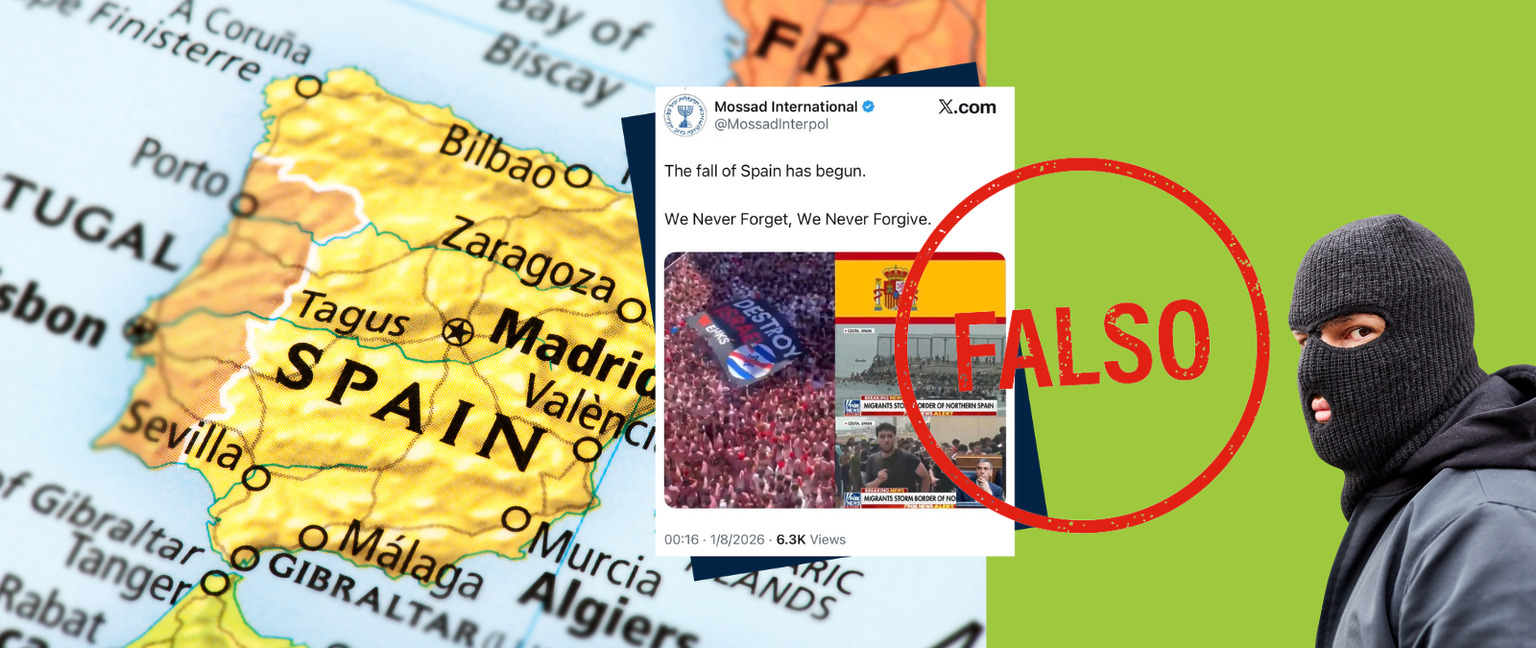La cuenta de X del Mossad no ha publicado que ‘la caída de España ha comenzado’