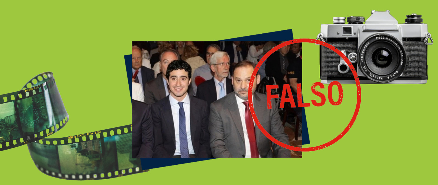 Esta foto de Ábalos y Alvise no es real