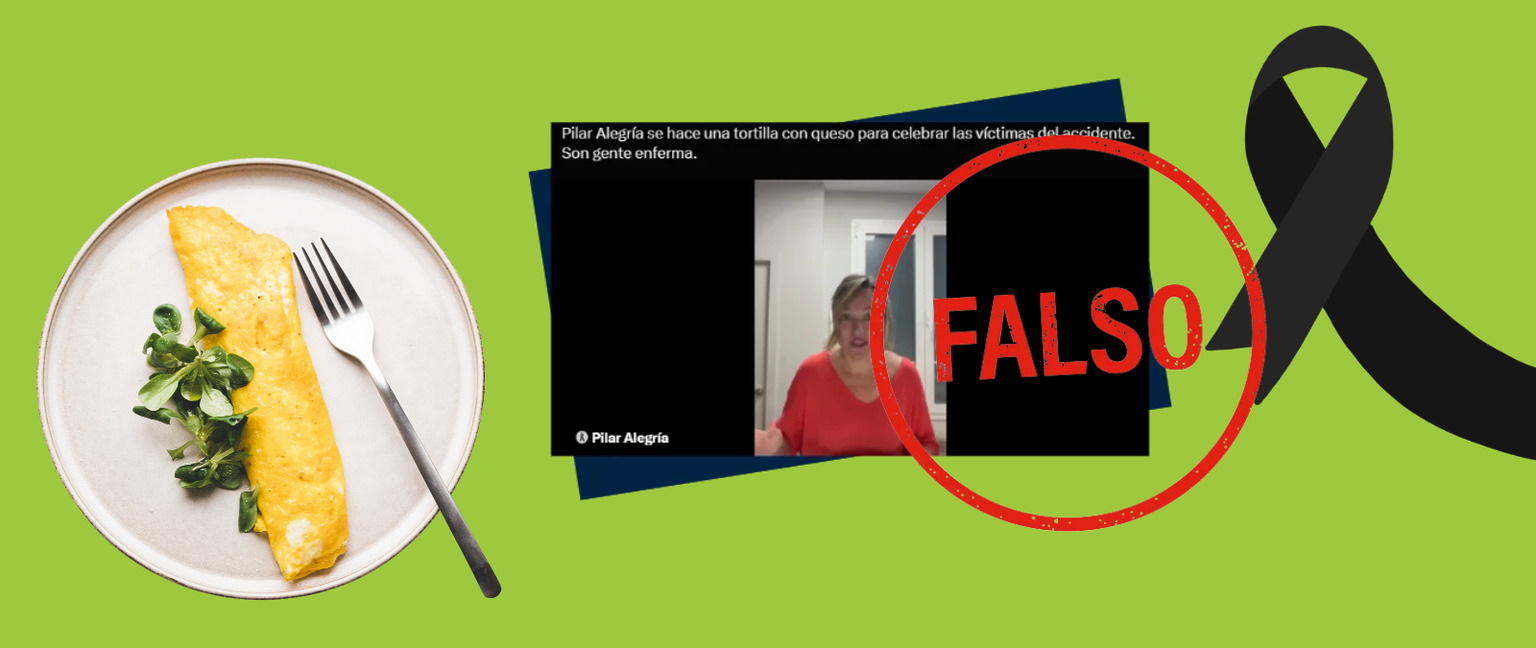 El vídeo de Pilar Alegría cocinando una tortilla con queso es real, pero fue grabado antes del accidente de Urda